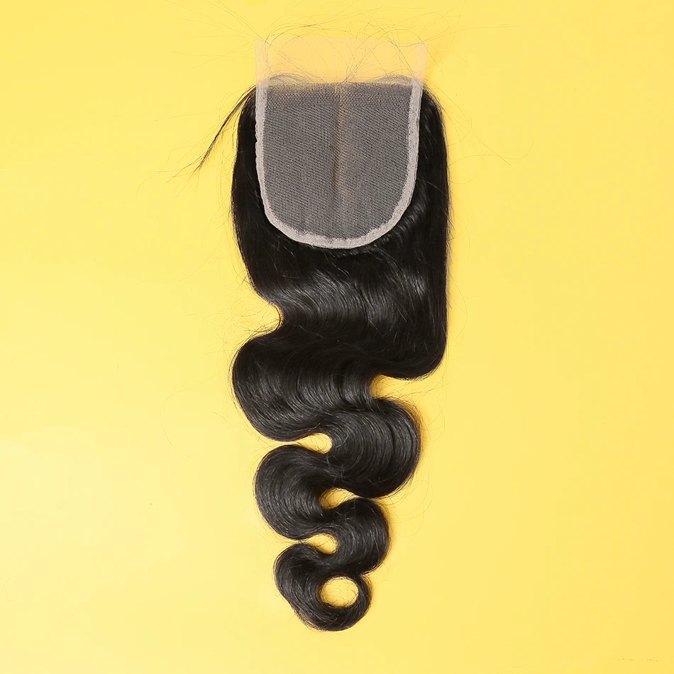 Instaone волосы бразильские объемные волнистые кружева закрытие девственные волосы пряди 4*4 Siwss кружева с волосами младенца 130% Плотность