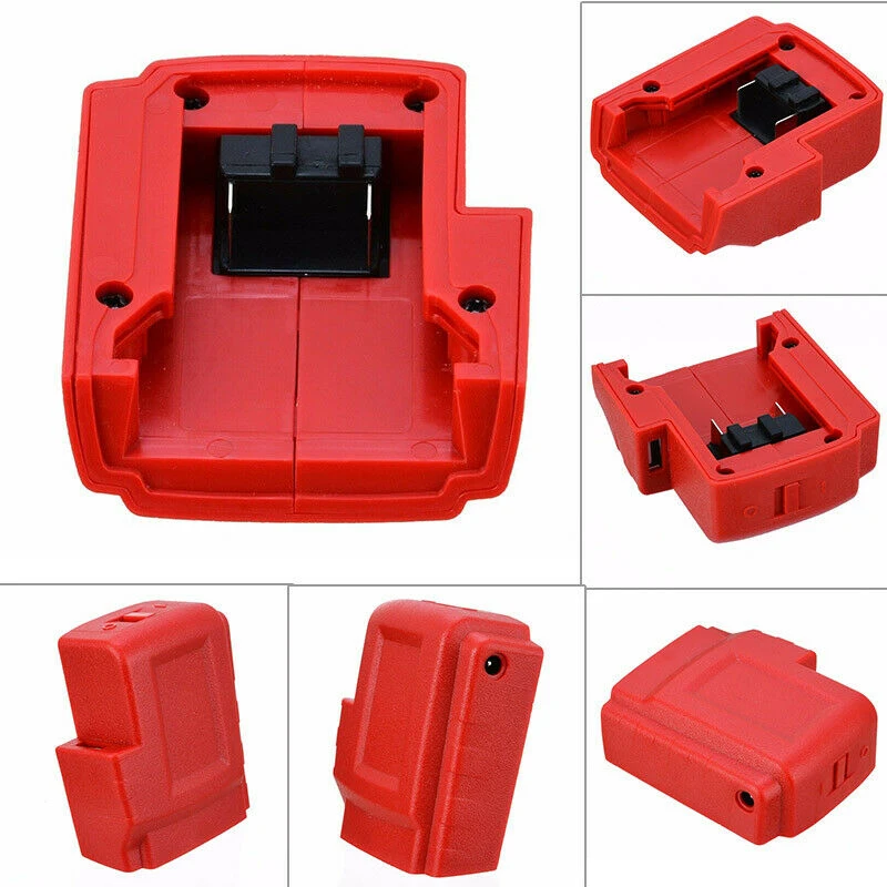 

USB Ports Battery Charger Adapter Converter Portable Accessories for Milwaukee M18 J99Store