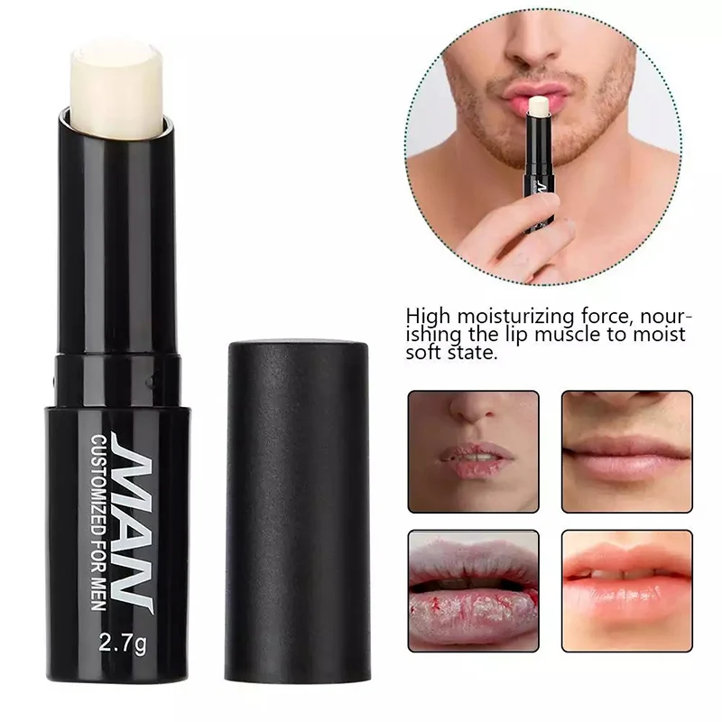Mens Lip Balm Long Lasting Moisture Hydration Lighten Lip Lines Anti-dry Lip Lipstick Men's Cosmetics Lips Skin Care Products 6
