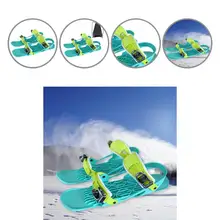 Durable Mini Skis Shoes Reliable Ski Parts Easy Stopping Short Snowblades Short Skiboards Mini Ski Skates 1Pair