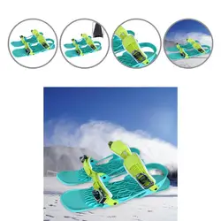 Durable Mini Skis Shoes Reliable Ski Parts Easy Stopping Short Snowblades  Short Skiboards    Mini Ski Skates 1Pair