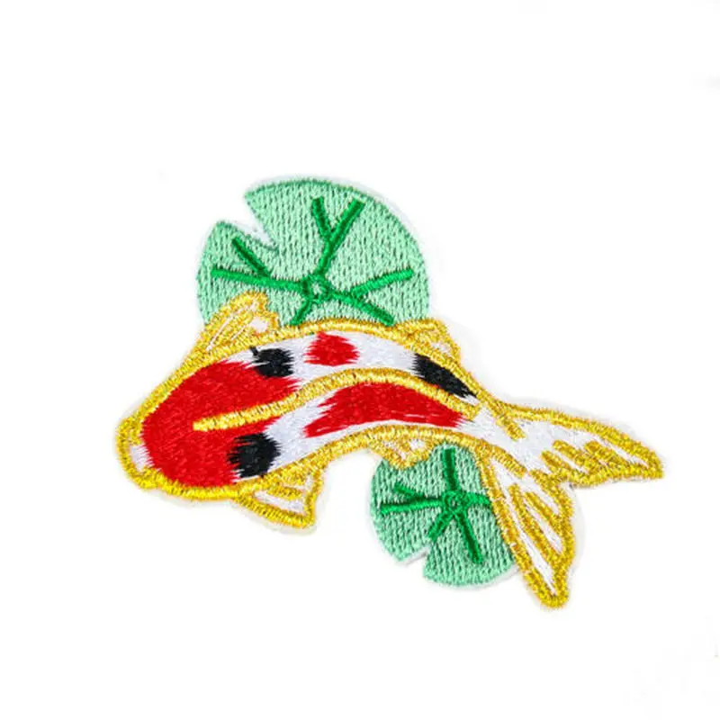 2 шт. патчи с изображением листьев лотоса и кои | Дом сад