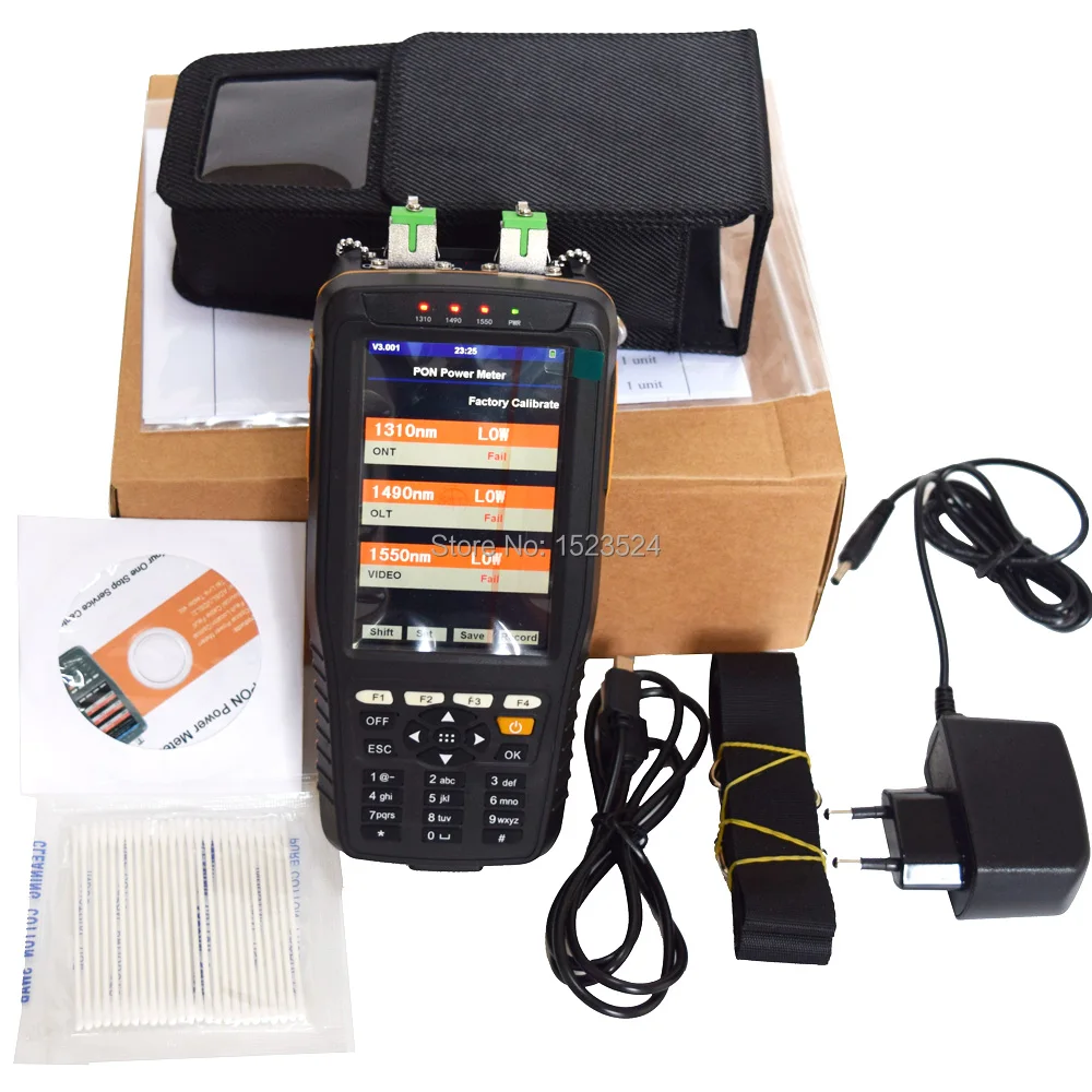 TM70B Handheld PON Fiber Optical Power Meter 1310