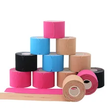 5*500 см модная спортивная мышечная лента, дышащий хлопок, облегчающая боль, клейкая повязка, наколенники, фитнес-защита для спорта