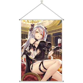 

Anime Azur Lane Prinz Eugen Alloy Fabric Prsonalize Customer Made Alloy Fabric Wall Poster Scroll 60x90cm 24x36inches