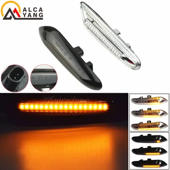 

2pcs Dynamic Flowing LED Turn Signal Side Marker Light Blinker Lamp for BMW E46 E60 E61 E90 E91 E81 E82 E88 X3 X1