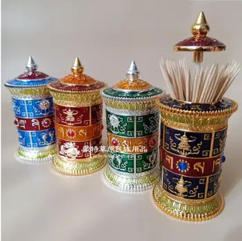 

Creative metal tooth pick holder teethpicker secret stash hiding stash toothpick dispenser for table decoration