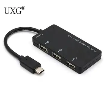 

USB-C Type-C to 3 Ports HUB USB 2.0 Female & PD Power Adapter for Laptop Cell Phone Tablet