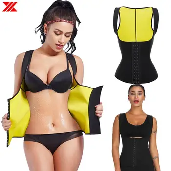 

HEXIN Women's Waist Trainer Vest Neoprene Body Shaper Weight Loss Sauna Shapewear Sweat Underbust 3 Hooks Sport Workout Slimming