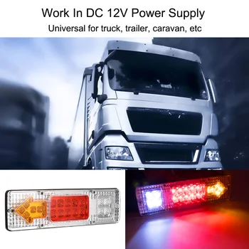 

Hot 12V Rear Trailer Tail Lights 19 LED Turn Signal Light Indicator Lamp for Car Truck Caravan 12V 19LED Tail Lamp