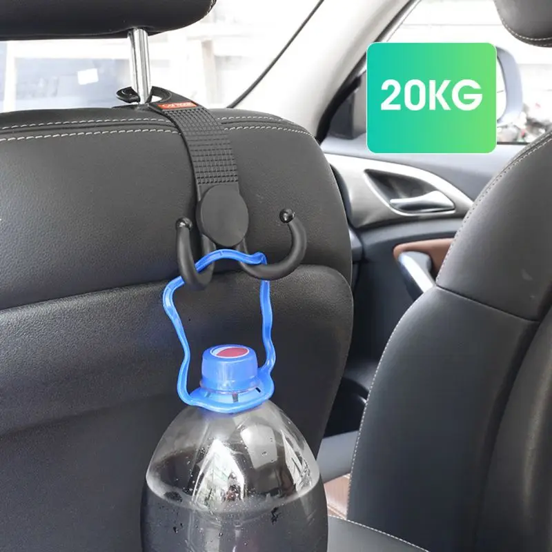 2 шт., универсальный автомобильный крючок, автомобильное заднее сиденье, подголовник, двойная вешалка, держатель, крючки, аксессуары для детской коляски