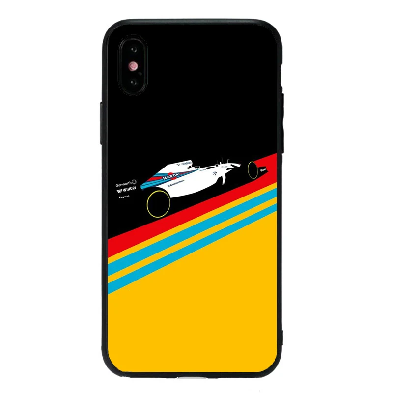 Силиконовый мягкий черный чехол для телефона Formula 1 Racing F1 для iPhone X XS MAX 6 6s 7 7plus 8 8Plus 5 5S SE XR 10 11 11Pro MAX