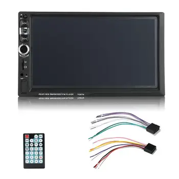 

Universal 7 Inch Double Din HD Auto Car Radio MP5 Player Touch Screen Design TF FM Aux Input Rear View Camera
