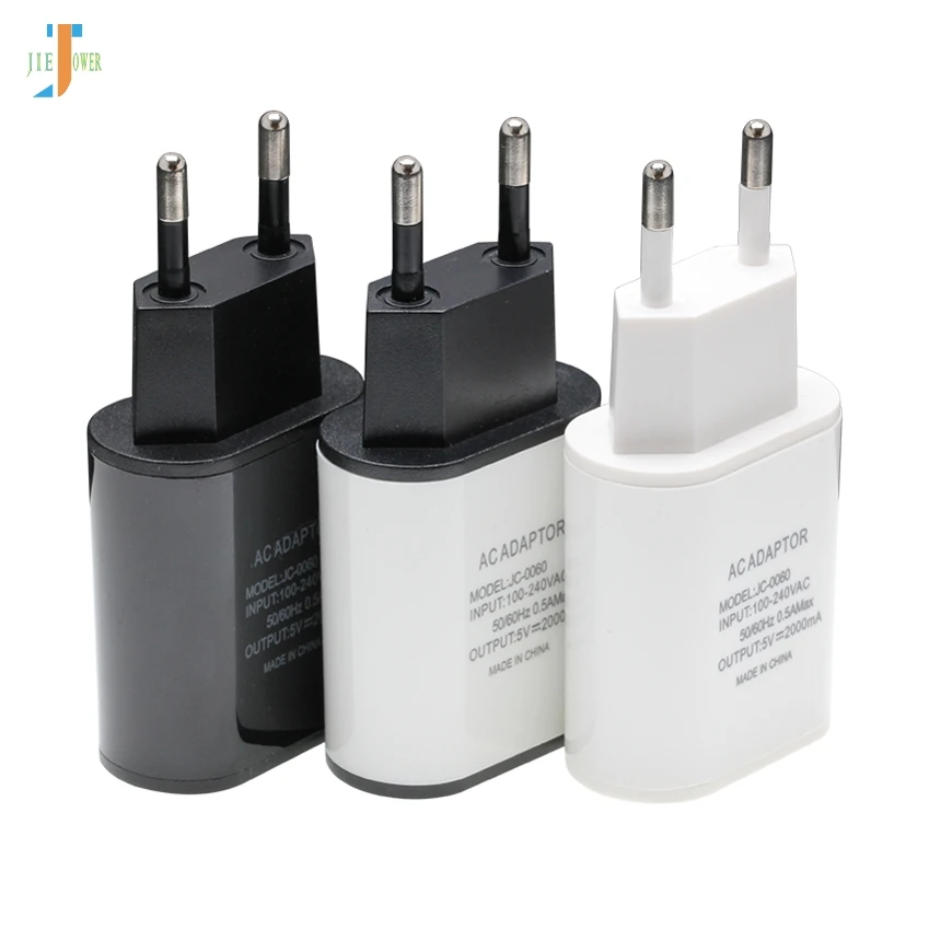 50 шт./лот универсальное 5 в 2A USB зарядное устройство настенное зарядное устройство адаптер ЕС США Великобритания вилка смарт-зарядное устройство для мобильного телефона s для samsung huawei P20 Lite