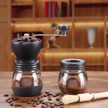 

Wahsable Coffee Hand Grinder Cafe Portable Stainless Steel Handle for Camping Home Coffee HY99