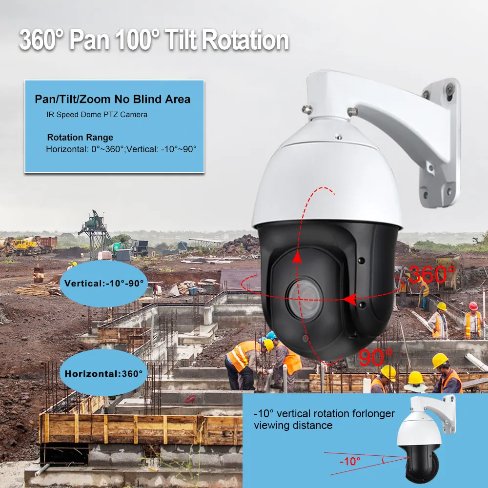 CCTV AHD 1080P 2.0MP 6 &quotВысокоскоростная купольная PTZ камера 20X оптический зум IR 300 м