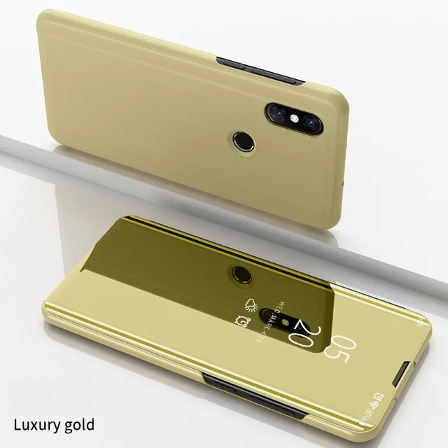 Luxury Gold Умный зеркальный флип-чехол для huawei P20 P30 Lite mate 20 Pro S10 Plus S10E Honor 20i Cover Nova 4 5i P Smart Z Psmart - Цвет: Luxury Gold