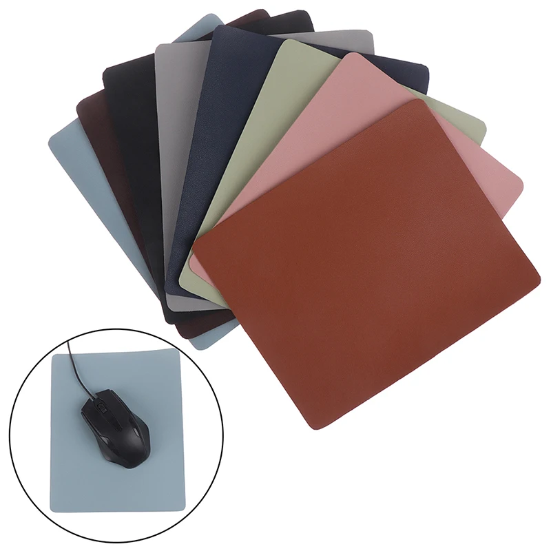 Anti-slip Mouse Pad Leather Gaming Mice Mat Desk Cushion Universal Comfortable For Home Office Laptop PC | Компьютеры и офис