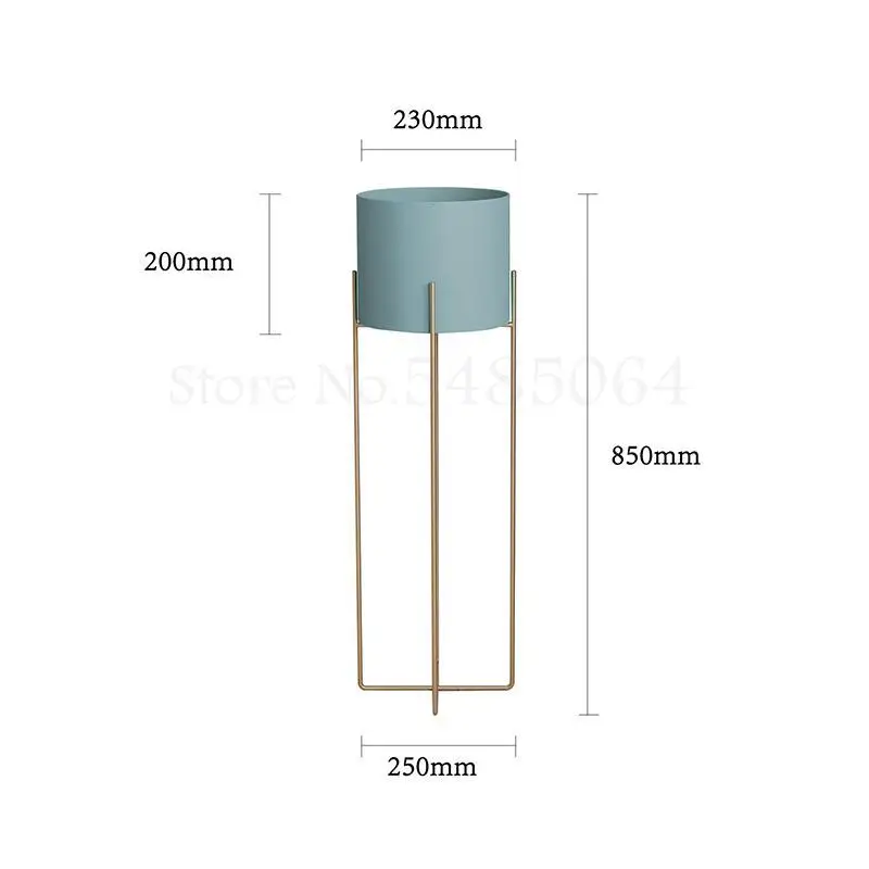 Скандинавский Золотой кованый цветок стенд один крытый гостиная пол современный минималистский цветочный горшок зеленый укроп стойка балкон - Цвет: Sparks Fy 24
