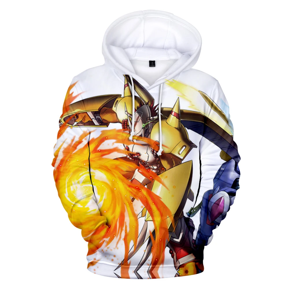 Anime Digimon Adventure Wargreymon 3D Felpe Con Cappuccio Felpe Uomo/Donna Casual Manica Lunga Autunno Inverno Digimon Adventure Clothes