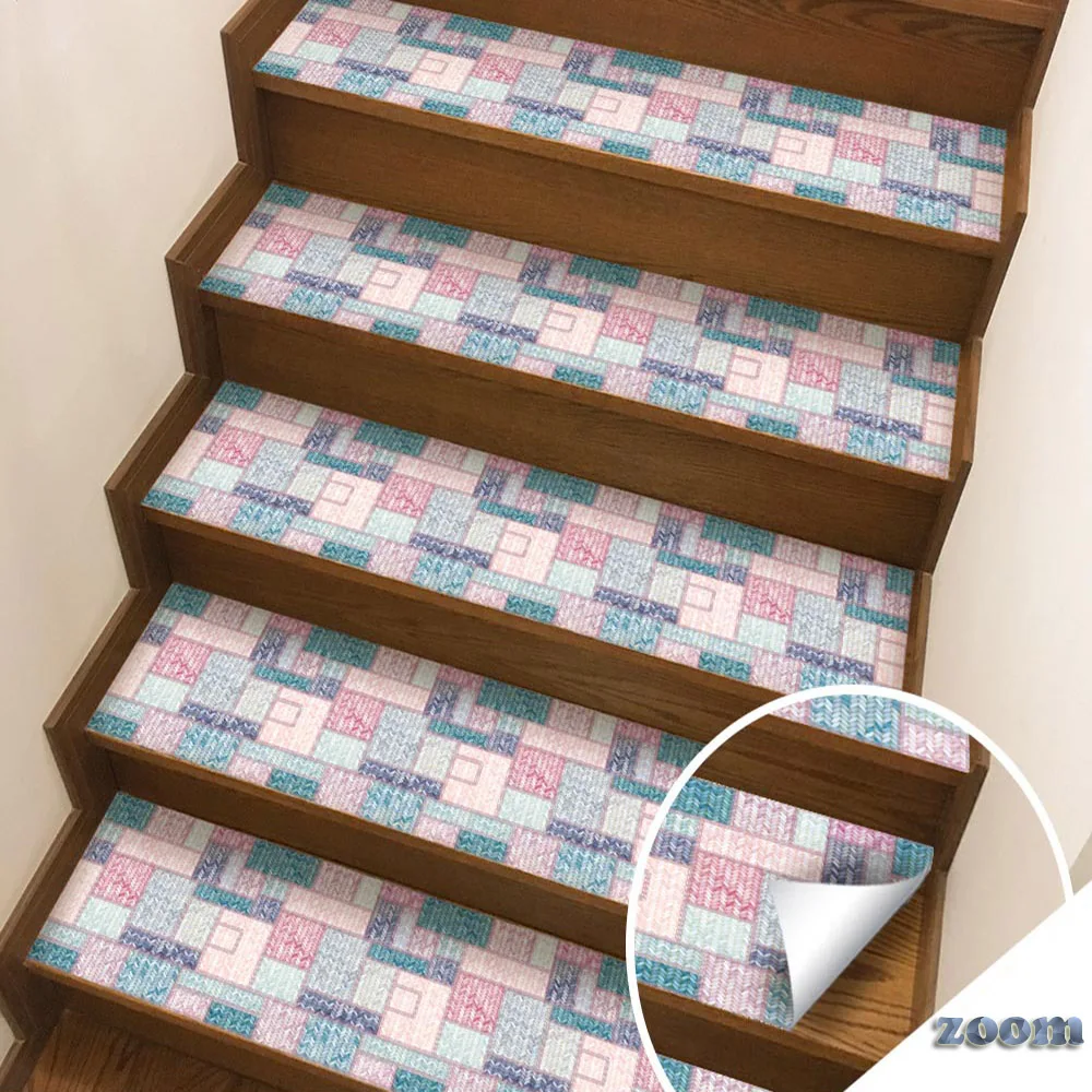 Ступенчатый коврик Funlife для лестницы самоклеящийся Коврик пола с нескользящей