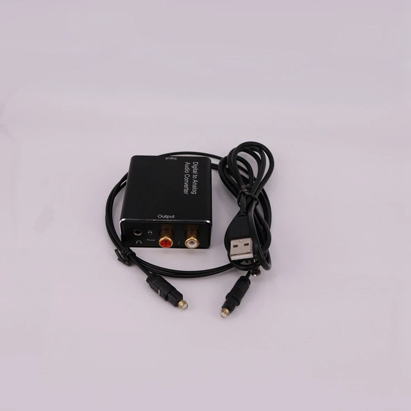 Цифровой Toslink/SPDIF в аналоговый стерео 2 х RCA аудио конвертер-цифровой аудио конвертер(Toslink/SPDIF) в аналоговый(RCA)-Digita