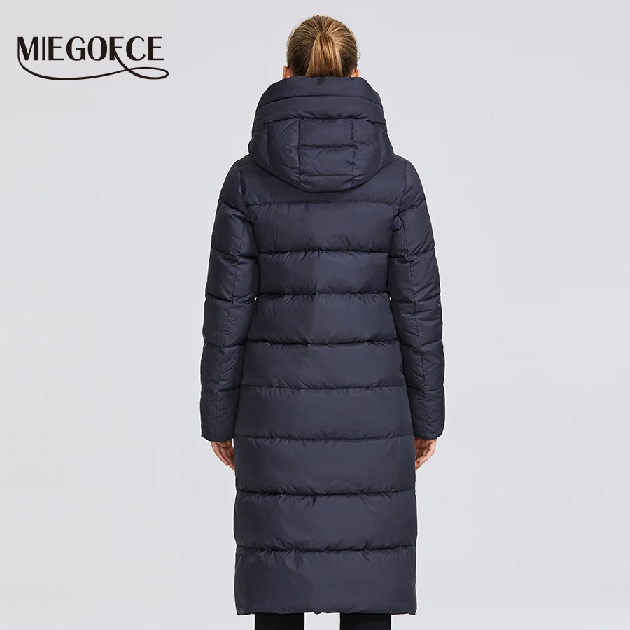 Goedkoop Miegofce 2019 Nieuwe Collectie Vrouwen Jas Met Een Slip Winddicht Kraag Vrouwen Parka Zeer Stijlvolle Vrouwen Winter Jas