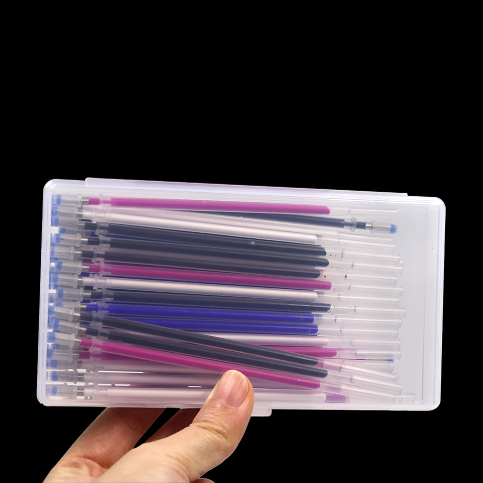 Marqueur De Tissu Effaçable à La Chaleur, 40 Pièces, Avec Une Boîte De Rangement, Recharge De Stylo Disparaissant à Haute Température Pour La Couture, Patchwork