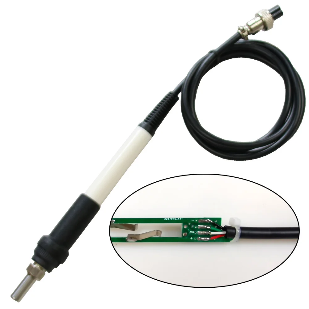QUECOO 4pin T12-M8 9501 907 P9 Handle For T12-952/942/956 Soldering Iron stationTemperature Digital Electric Controller 3