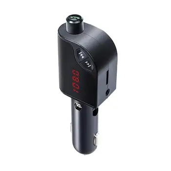 

Car Hands Free Wireless FM Transmitter Dual USB Faster Charger 2.4A Car Kit MP3 Player Car Accessories
