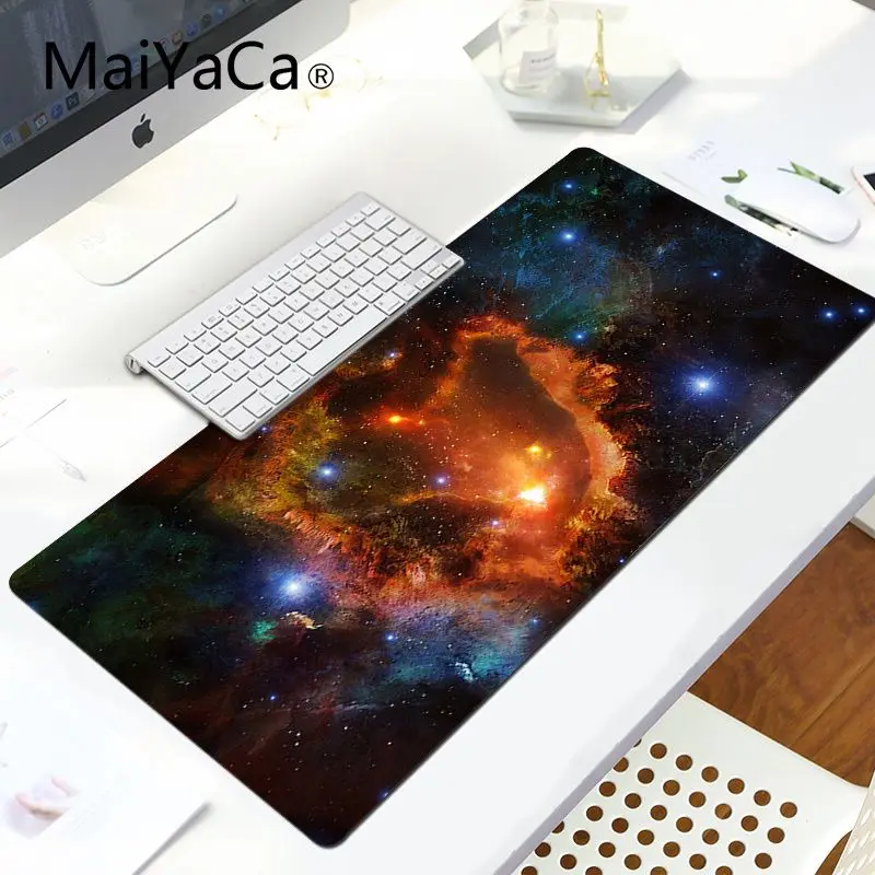LockEdge 30X90cm MaiYaCa внешний пространство звездное небо ноутбук компьютер коврик для мыши Большой Коврик Для Мыши Компьютерный коврик для ПК - Цвет: LockEdge 30X90cm