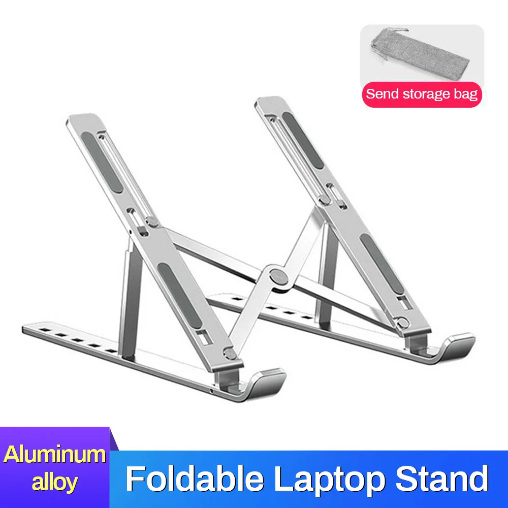 Portable Aluminium Alloy Laptop Stand Foldable Notebook Support Base For Macbook Pro iPad Holder Adjustable Bracket | Автомобили и