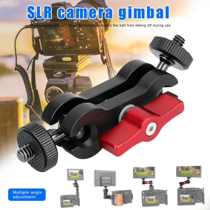 Wholesale Double Ball Head Magic Arm Mount Clamp Bracket Adapter Support for SLR Cameras X-Best