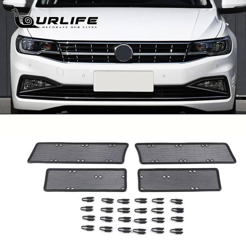 

For Volkswagen VW POLO Mk6 2013-2021 MK6 MK7 Car Accessories Front Grille Insert Net Anti-insect Dust Garbage Inner Cover Mesh