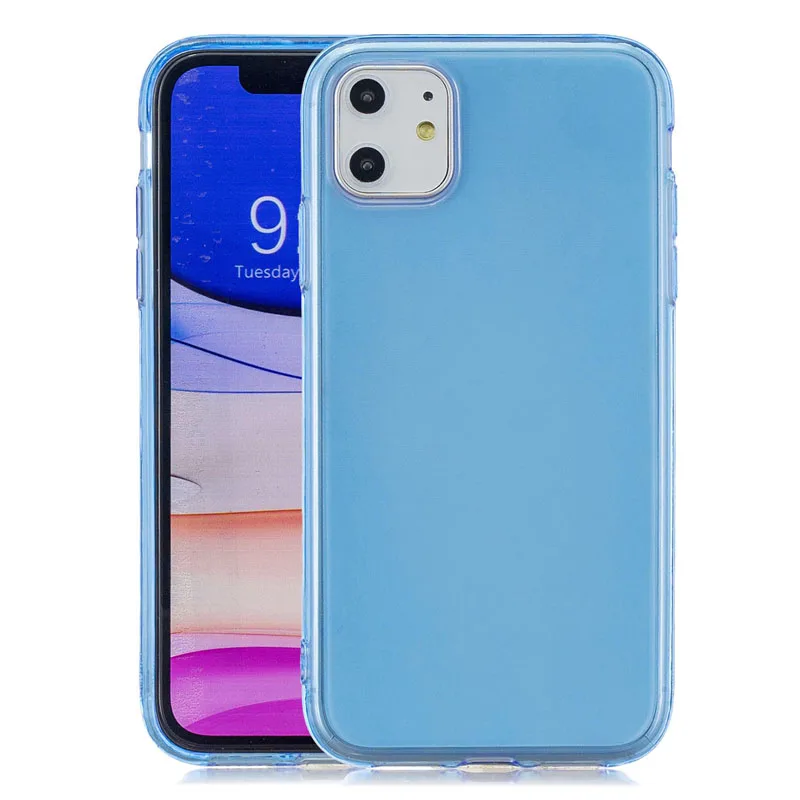1,5 мм Красочный мягкий чехол из tpu для Iphone 11 Pro Max Iphone XS MAX XR X 8 7 6 Plus прозрачный гелевый силиконовый гибкий 200 шт