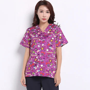 

High Quality Mediecal Uniform 2018 News Surgical Cap Lab Coat Clinical Uniforms Woman Nurse Scrub Men Medical Costume Cartoon