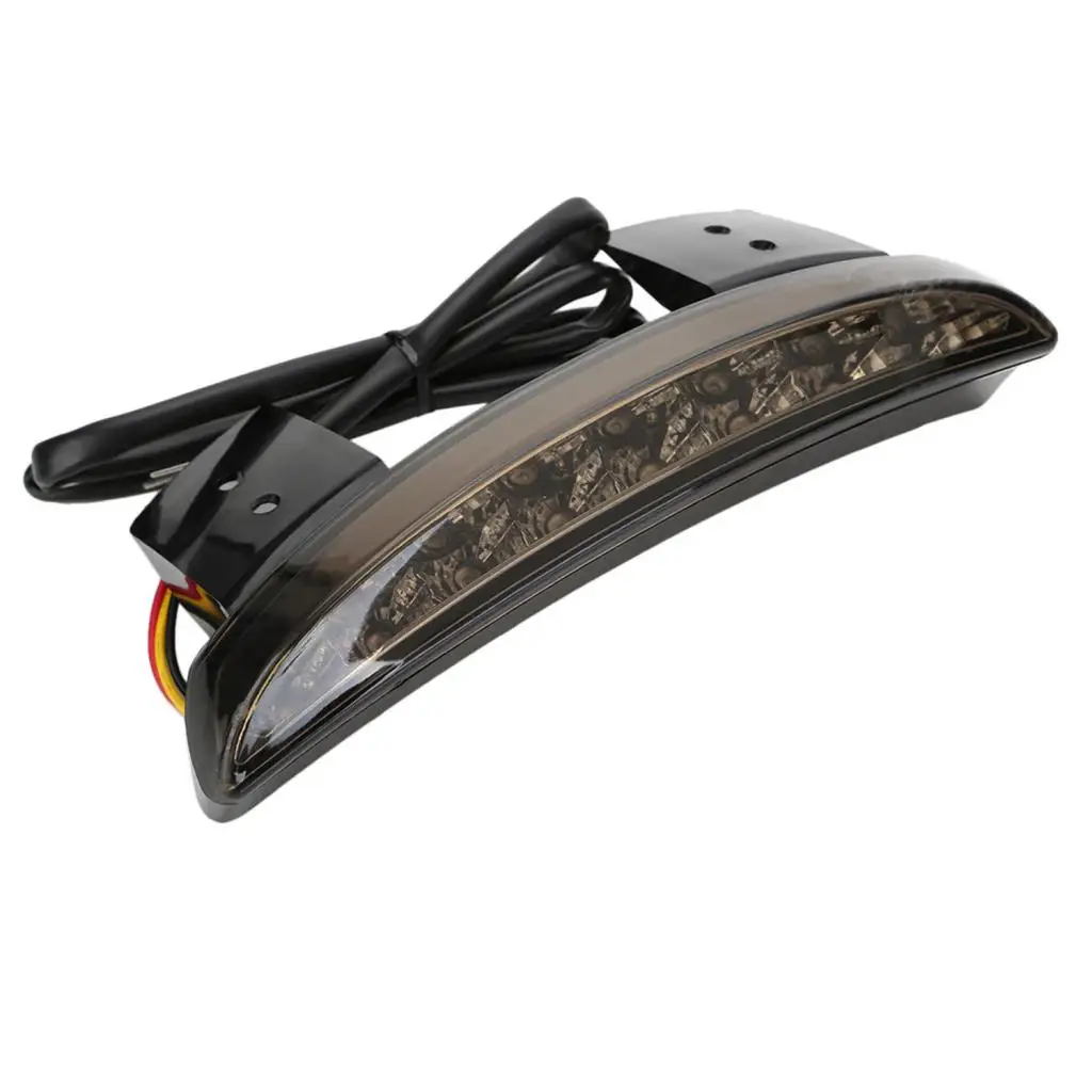 LED Rear Brake Tail Light - Chopped Fender Edge, Stop Running Signal Lamp for Harley Sportster XL 883 1200