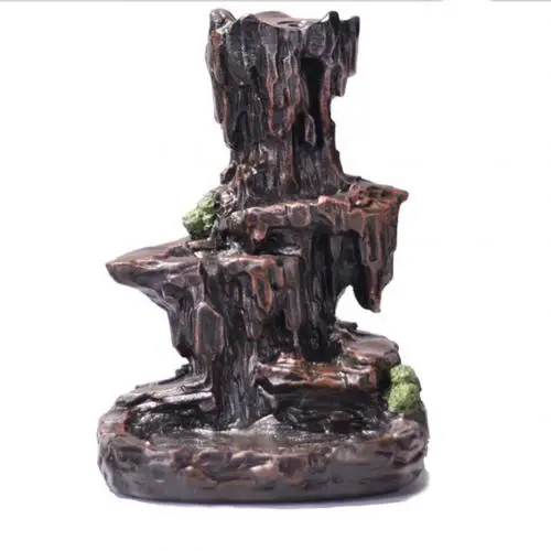 Black Mountain Backflow Censer Mountain Waterfall Backflow Incense Burners Holder Zen Medication Chinese Style Incense Burners Home Decoration - Цвет: Black Mountain