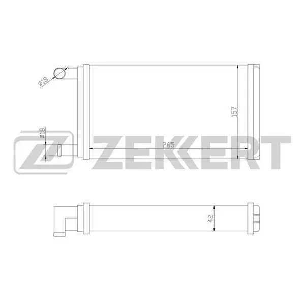 Радиатор отоп. MB G-Class(W460-W463) 79- T1(601) 77- T1(602