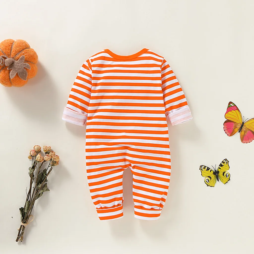 new born baby clothes baby boy romper winter clothes costume romper onesie disfraz bebe halloween kombi Cartoon Pumpkin 0-24m Z4