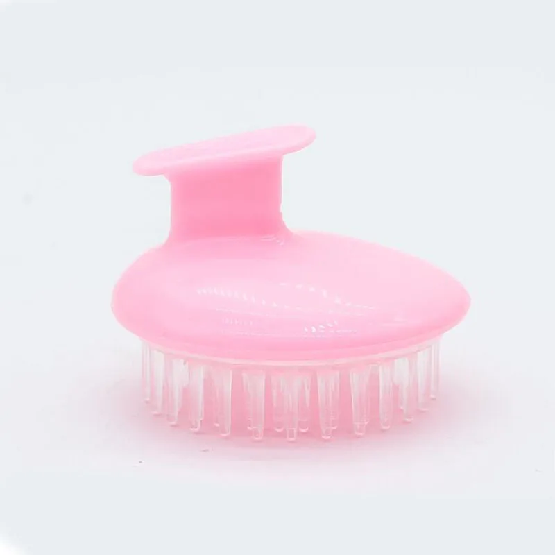 Pink Массажная щетка для домашних животных, для душа, собаки, гребень, силиконовая щетка для ухода за волосами, массажный инструмент для собак, кошек, товары для душа, принадлежности, аксессуары - Цвет: Pink