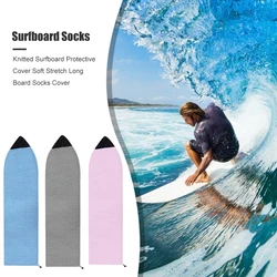 Knitted Flannel Surfboard Sock Protective Case Soft Stretch Quick-Dry Snowboard Cover For Surfing Board Sports Accessories