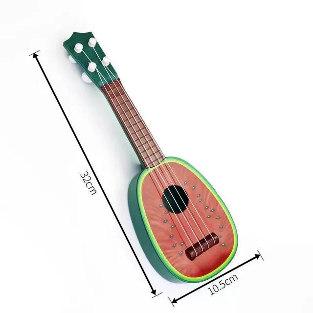 1Pcs Simulation Fruit Shape Kids Guitar Play Toys Nice Gift for Children Early Musical Educational Baby Musical Toy 3