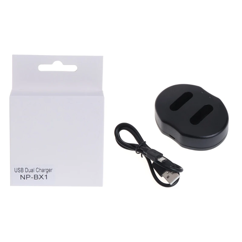 NP-BX1 двойной USB зарядное устройство для sony RX100 II III HDR-AS100V AS15/10 камера LX9A