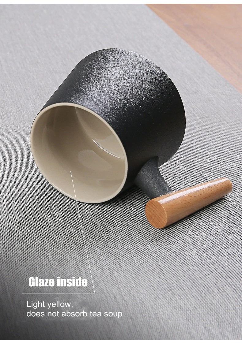 Творческий керамика чай заварки кружки чашка с крышкой фильтр деревянной ручкой для молока кофе сок высокий стакан настраиваемый Декор