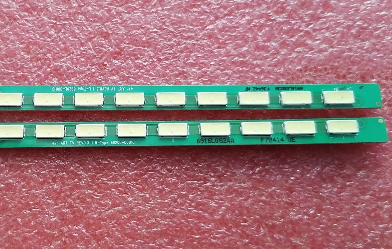 2 шт. светодиодный подсветка полосы для LG 47LM6600 47LM6400 47LM760T 47LM6700 6920L-0001C 6922L-0021A LC470EUG PE F1 6916L0823A 6916L0824A