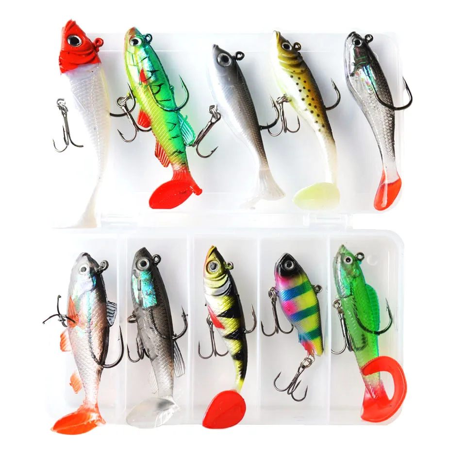 8g 10g 13g 15g Jig Head Soft Bait Lure Kit Set Mix Size Artificial Bait  Silicone Swimbait Soft Fishing Lure Carp Fishing Tackle - Fishing Lures -  AliExpress