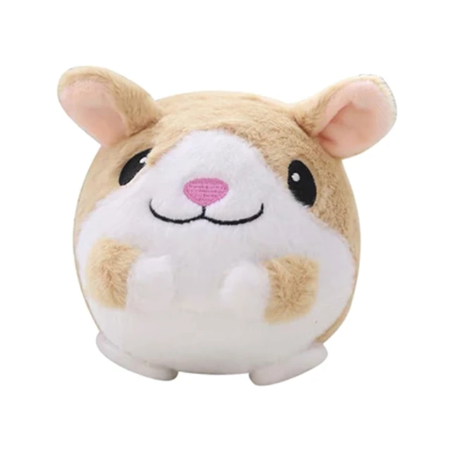 Pet Bouncing Jump Ball Cartoon Pig Dog Doll Toy USB Electric Plush Beating Sing M89C 1