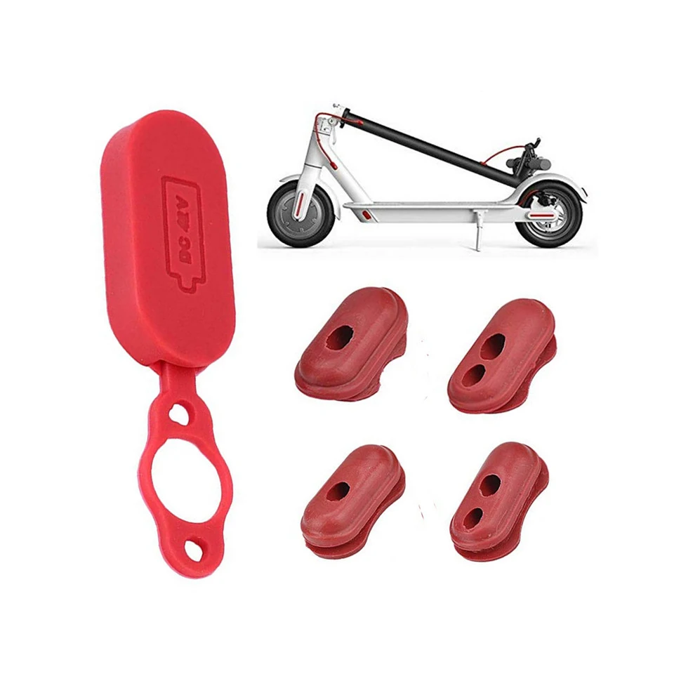 

4pcs Case Silicone Cap for Xiaomi M365 Electric Scooter Charge Port Cover Dust Plug Scooter Parts