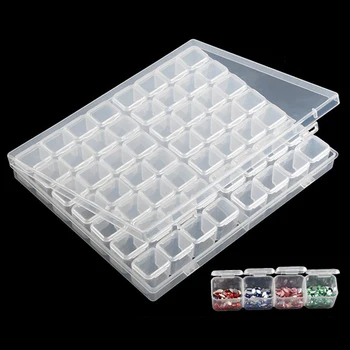 

56 Lattices Dismountable Diamond Embroidery Accessories Diamond Painting Boxes Cross Stitch Cases Storage Organizer Home Storage